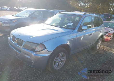 2006 BMW X3 3.0I z USA, uszkodzony, nr VIN WBXPA93416WG81831